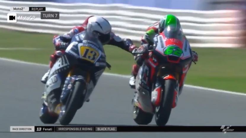 Moto2 Rider sparks fury